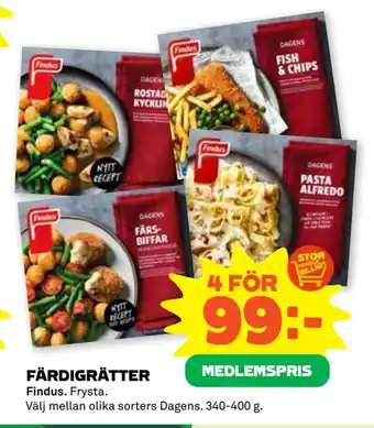 Stora Coop FÄRDIGRÄTTER erbjuda