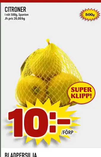 Nya Pulsen CITRONER erbjuda