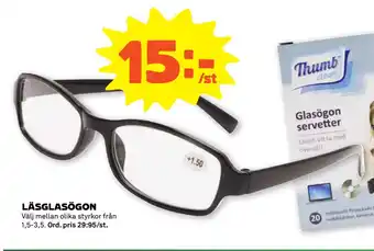 Stora Coop LÄSGLASÖGON erbjuda