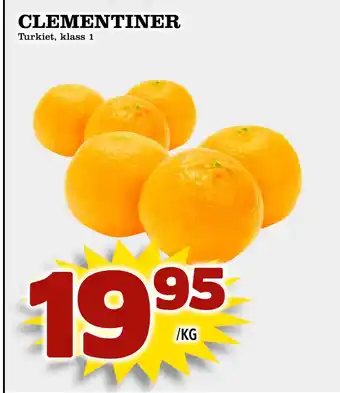 Supergrossen CLEMENTINER erbjuda