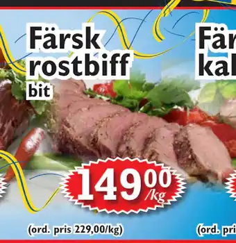 Färsk rostbiff