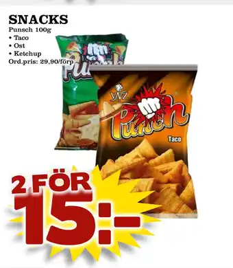 Supergrossen SNACKS erbjuda