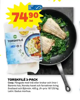 Stora Coop TORSKFILÉ 3-PACK erbjuda