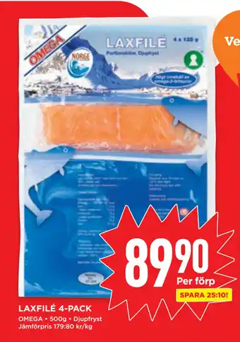 Willys LAXFILÉ 4-PACK erbjuda