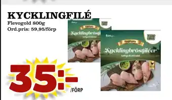 Supergrossen KYCKLINGFILÉ erbjuda