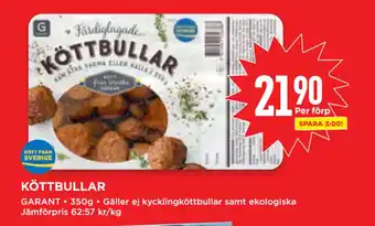 Willys KÖTTBULLAR erbjuda