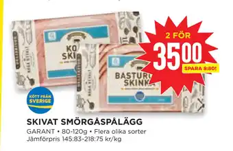 SKIVAT SMÖRGÅSPÅLÄGG