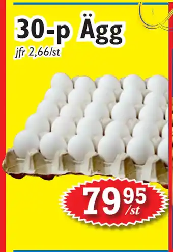 T-jarlen 30-p Ägg erbjuda