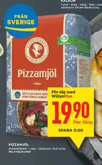 Willys PIZZAMJÖL erbjuda