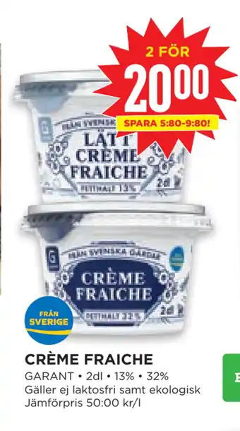 Willys Hemma CRÈME FRAICHE erbjuda