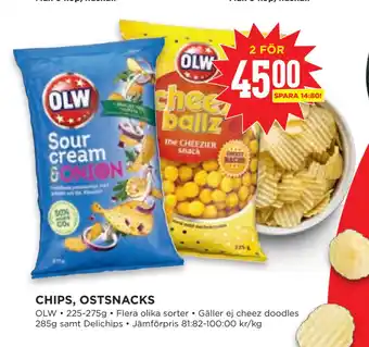 Willys Hemma CHIPS, OSTSNACKS erbjuda