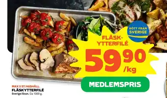 Coop Forum FLÄSKYTTERFILÉ erbjuda