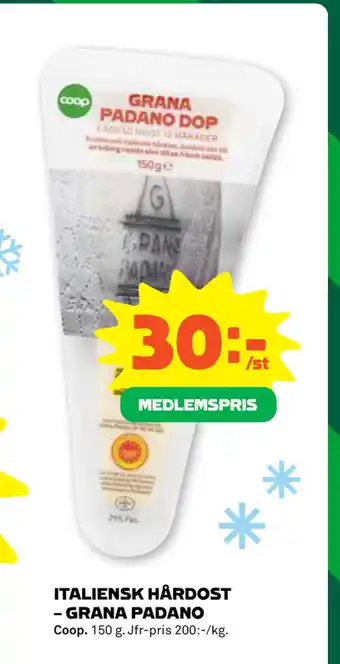 ITALIENSK HÅRDOST – GRANA PADANO