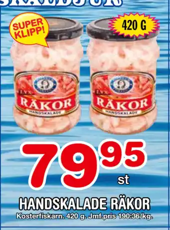 Nya Pulsen HANDSKALADE RÄKOR erbjuda