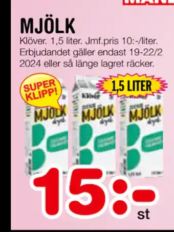 Nya Pulsen MJÖLK erbjuda