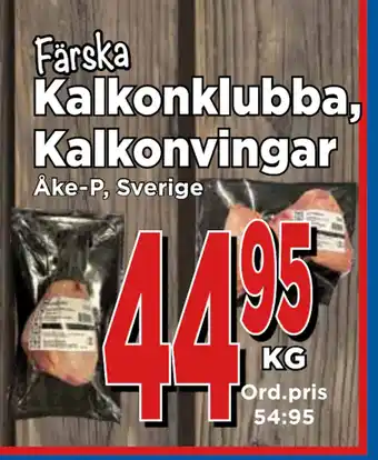 Supergrossen Kalkonklubba, Kalkonvingar erbjuda