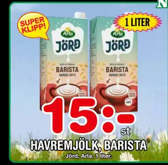 Nya Pulsen HAVREMJÖLK, BARISTA erbjuda