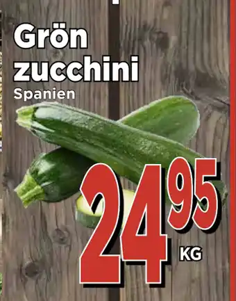 Supergrossen Grön zucchini erbjuda