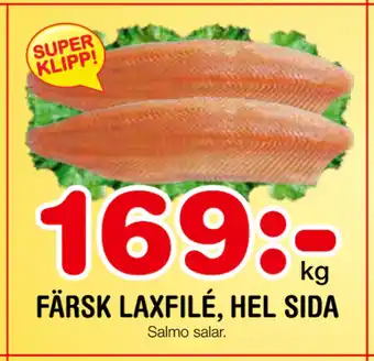 Nya Pulsen FÄRSK LAXFILÉ, HEL SIDA erbjuda