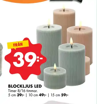 ÖoB BLOCKLJUS LED erbjuda