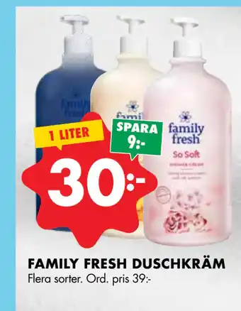 ÖoB FAMILY FRESH DUSCHKRÄM erbjuda