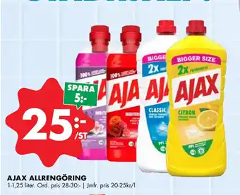 ÖoB AJAX ALLRENGÖRING erbjuda