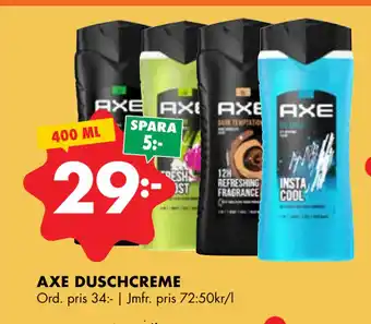 ÖoB AXE DUSCHCREME erbjuda