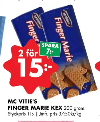 ÖoB MC VITIE'S FINGER MARIE KEX erbjuda