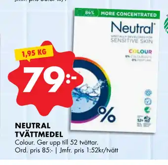 ÖoB NEUTRAL TVÄTTMEDEL erbjuda