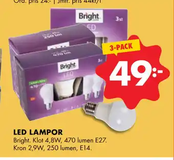 ÖoB LED LAMPOR erbjuda