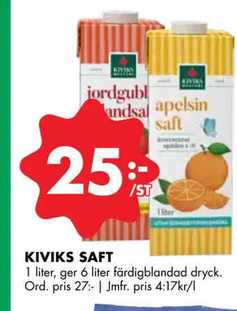 ÖoB KIVIKS SAFT erbjuda
