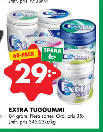 ÖoB EXTRA TUGGUMMI erbjuda