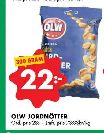 ÖoB OLW JORDNÖTTER erbjuda