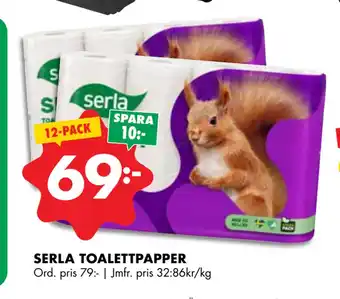 ÖoB SERLA TOALETTPAPPER erbjuda
