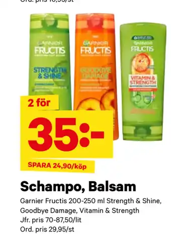 Schampo, Balsam