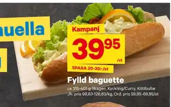 City Gross Fylld baguette erbjuda