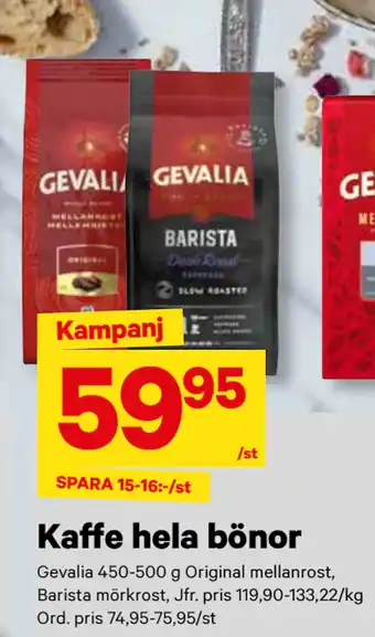 City Gross Kaffe hela bönor erbjuda