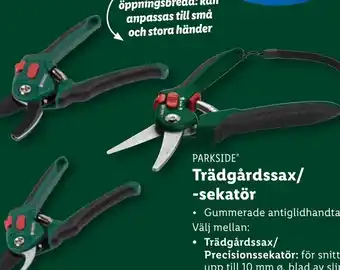 Lidl Trädgårdssax/ -sekatör erbjuda