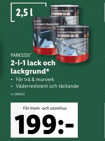 PARKSIDEⓇ 2-i-1 lack och lackgrund*