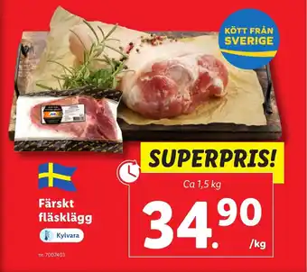 Lidl Färskt fläsklägg erbjuda