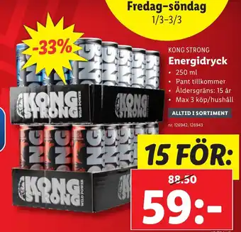 Lidl Energidryck erbjuda