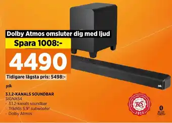 Power 3.1.2-KANALS SOUNDBAR SIGNAS4 erbjuda
