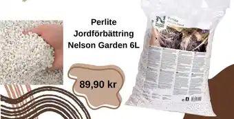 Granngården Perlite Jordförbättring Nelson Garden 6L erbjuda