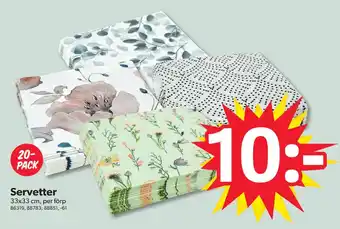 DollarStore Servetter erbjuda