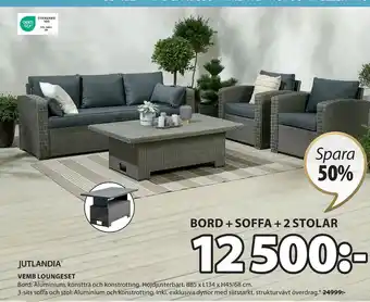 JYSK VEMB LOUNGESET erbjuda