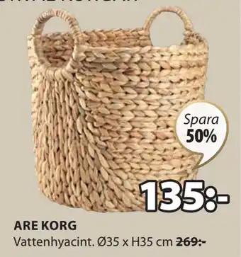JYSK ARE KORG erbjuda