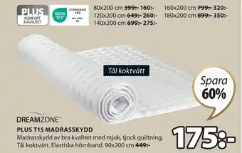 JYSK PLUS T15 MADRASSKYDD erbjuda
