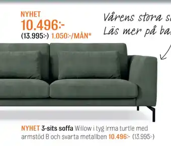 Mio 3-sits soffa erbjuda