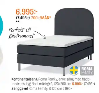 Mio Kontinentalsäng erbjuda