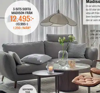 Mio 3-SITS SOFFA MADISON erbjuda